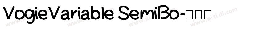 VogieVariable SemiBo字体转换